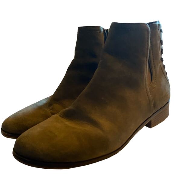 Limelight Dylan Laced Back Booties Women’s Size 11 Gray Ankle Boots 1” Heel - Picture 3 of 12